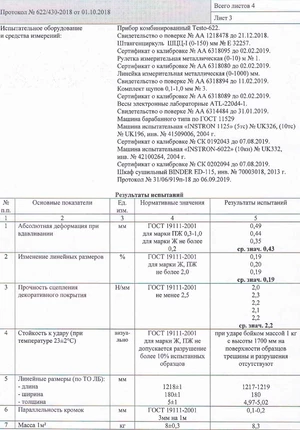 Протокол сертификации 2
