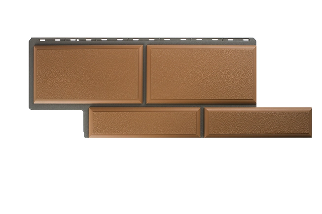 Фасадная панель Альта-Профиль Камень Флорентийский, Персиковый, 1260х450мм