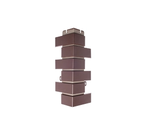 Наружный угол Альта-Профиль кирпич клинкерный (шоколад), 0,45 х 0,16м