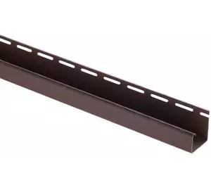 Планка "J - trim" Альта-Профиль коричневая Т-15 - 3,00м "BH"